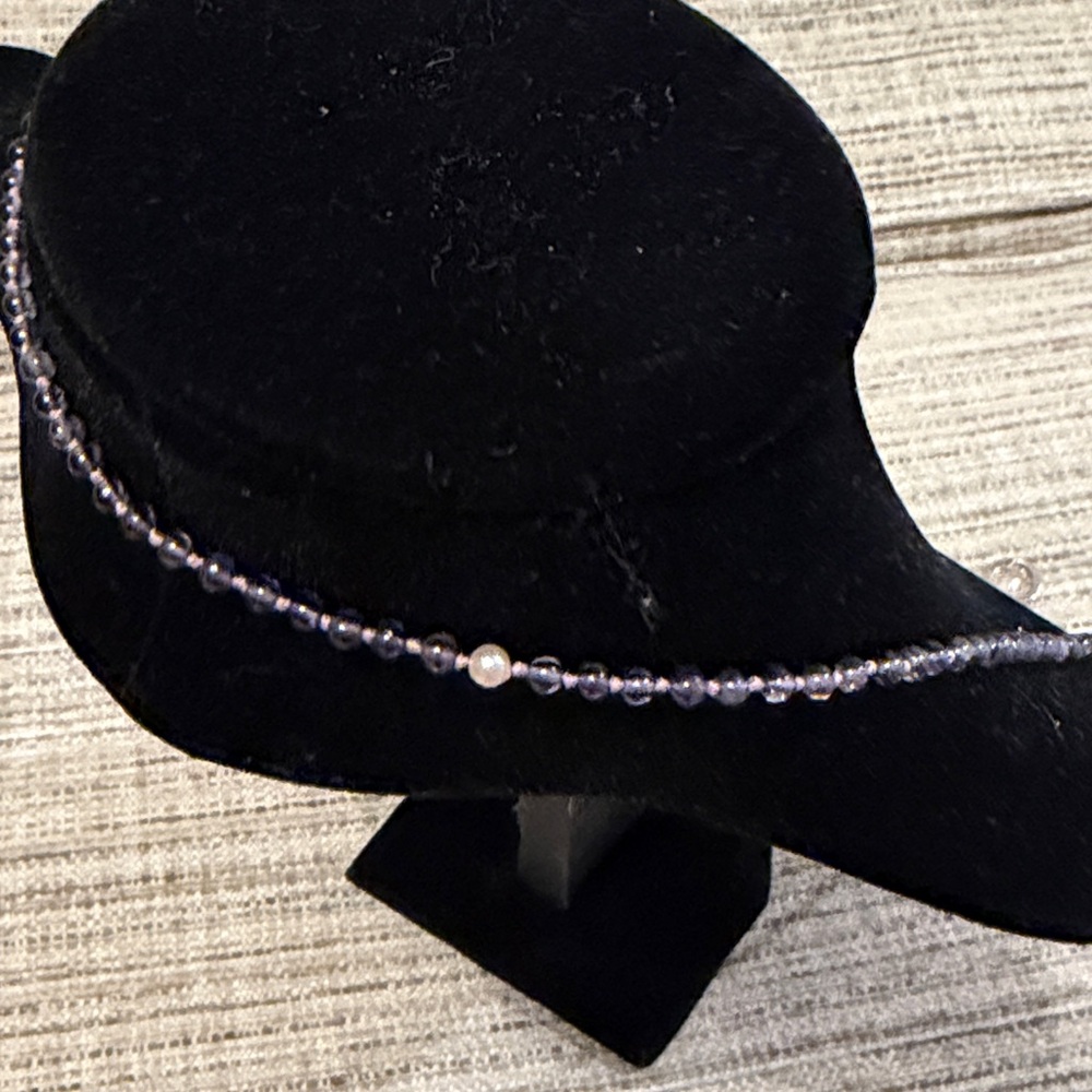 Lee Brevard Iolite, Peal, & Sterling Silver Fossil Pendant & LB Fossil Earring - Picture 7 of 12